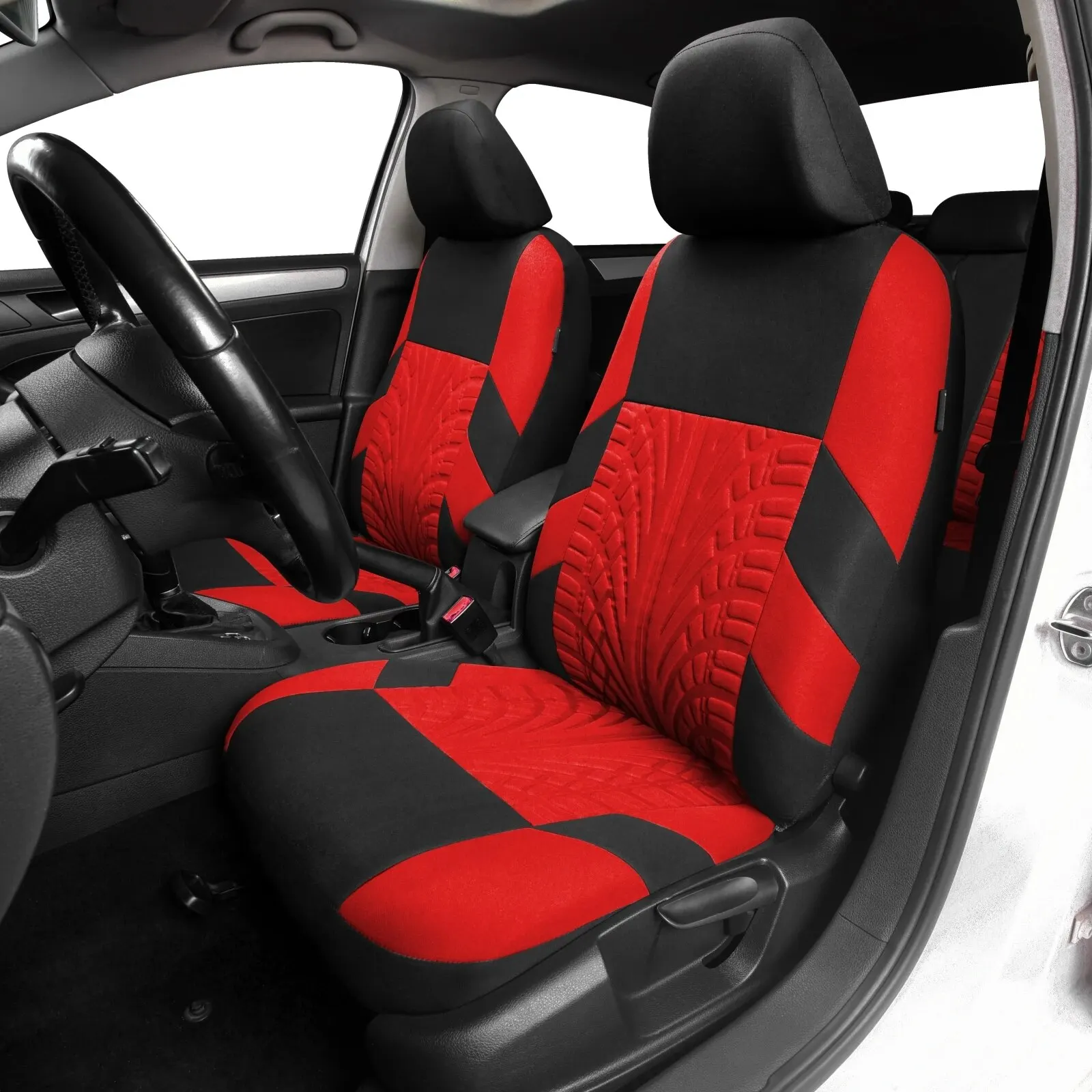 Car Seat Covers Full Set Front Split Rear Bench For Car Universal Cloth SUV Sedan Van Automotive Interior Covers - Image 4