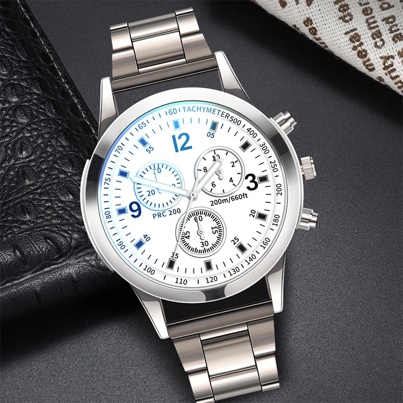 1/2PCS Men Business Watches Fashion Men's Steel Band Quartz Watch with Bracelet(Box not Included) - Image 5