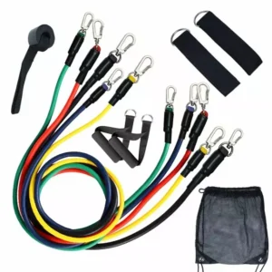 11 Pc Gym Power Ressitance Band Set